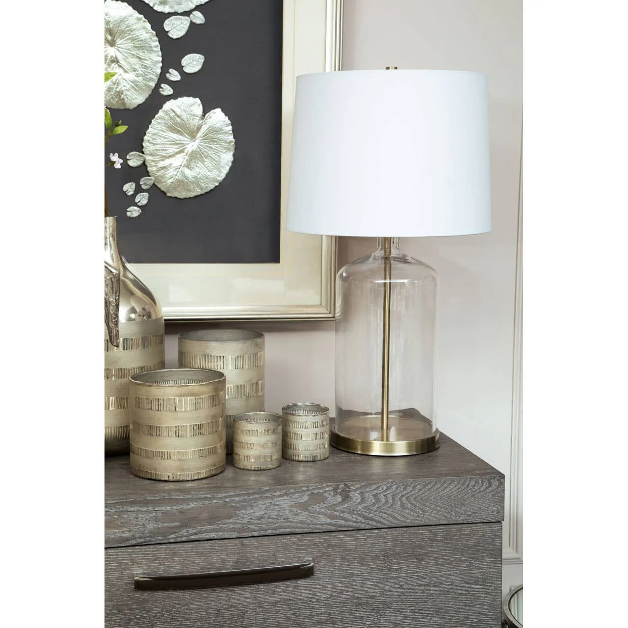 Briella Small Glass Candle Holder - Image 3