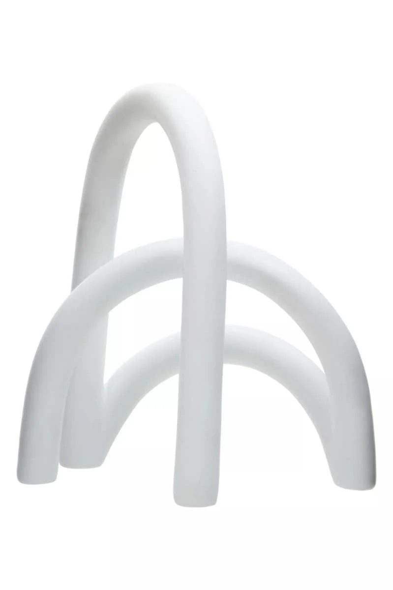 Broc White Arched Sculpture - Image 3