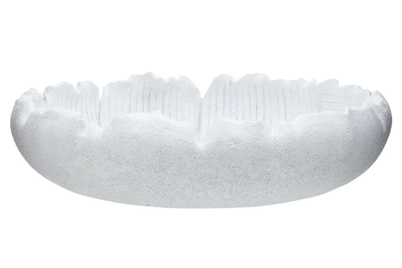 Broc White Textured Bowl