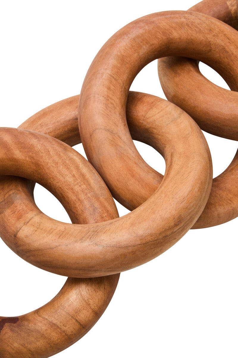 Cato Natural Wooden 5 Link Chain Decor - Image 4