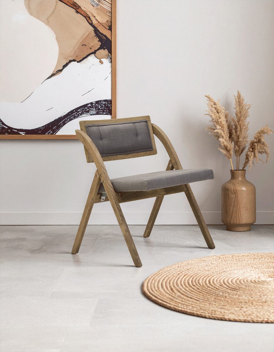 Cebu Grey Wash Elm Wood Folding Chair - Image 19