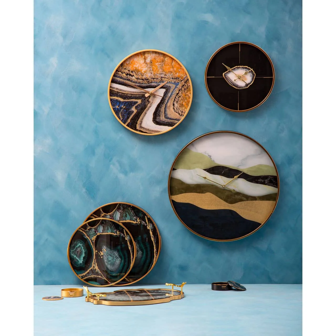 Celina Black And Gold Agate Tray - Image 10