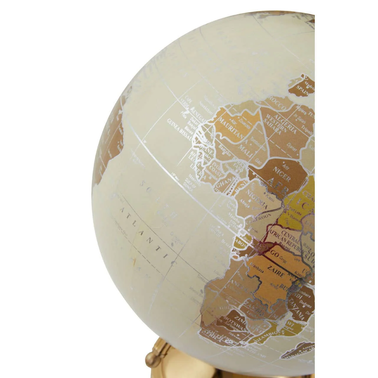 Churchill Antique White Globe on Gold Stand - Image 6