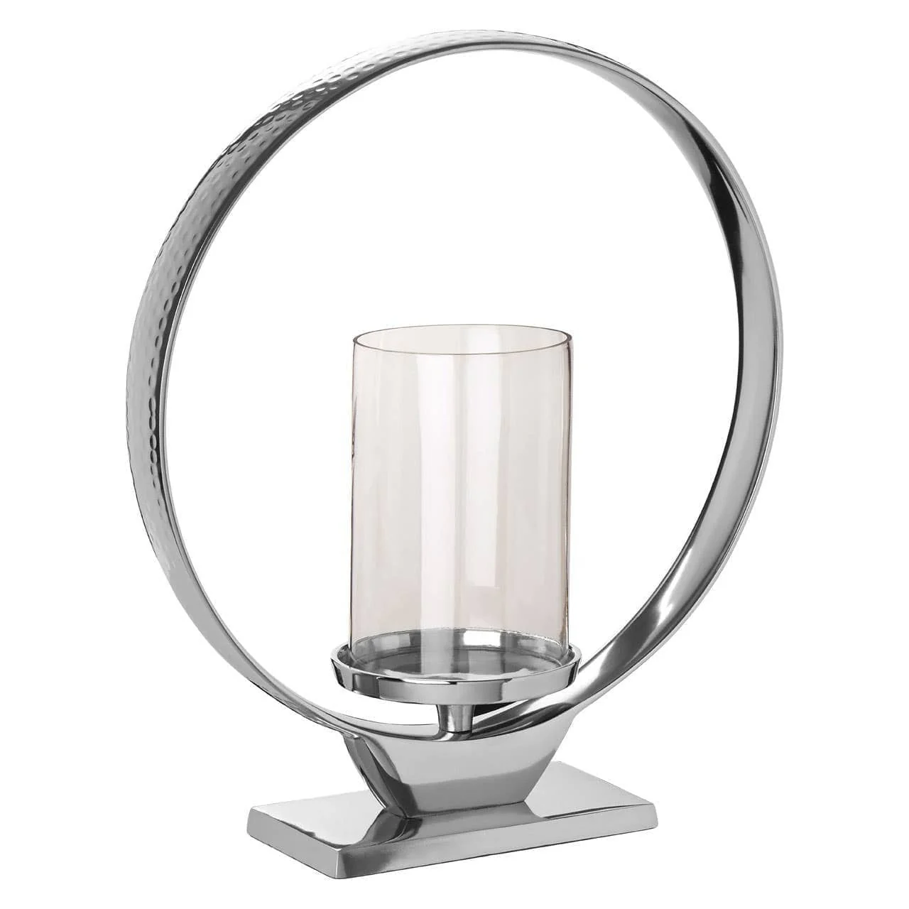 Cirqua Medium Silver Finish Candle Holder - Image 2