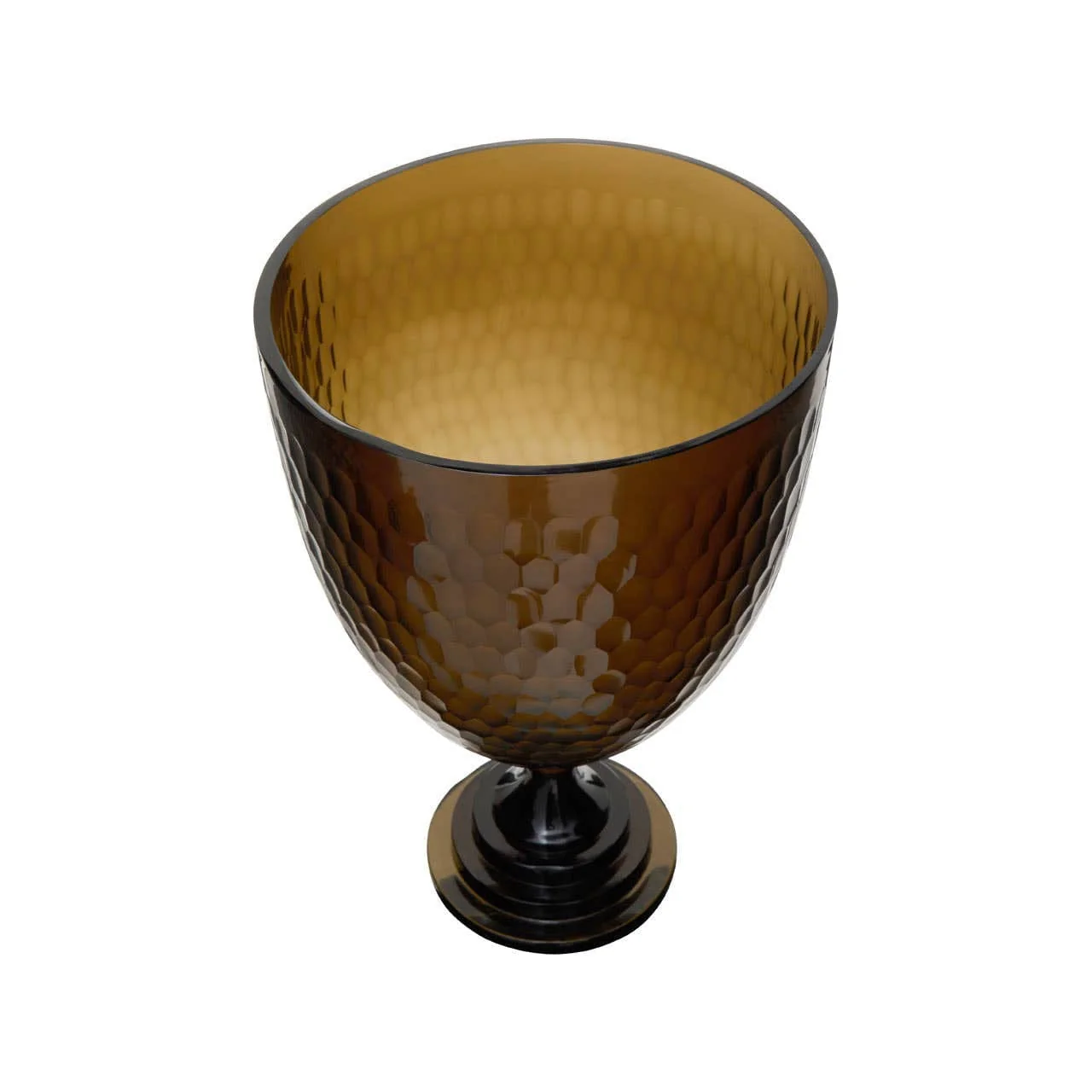 Cortina Large Honeycomb Glass Candle Holder - Image 3