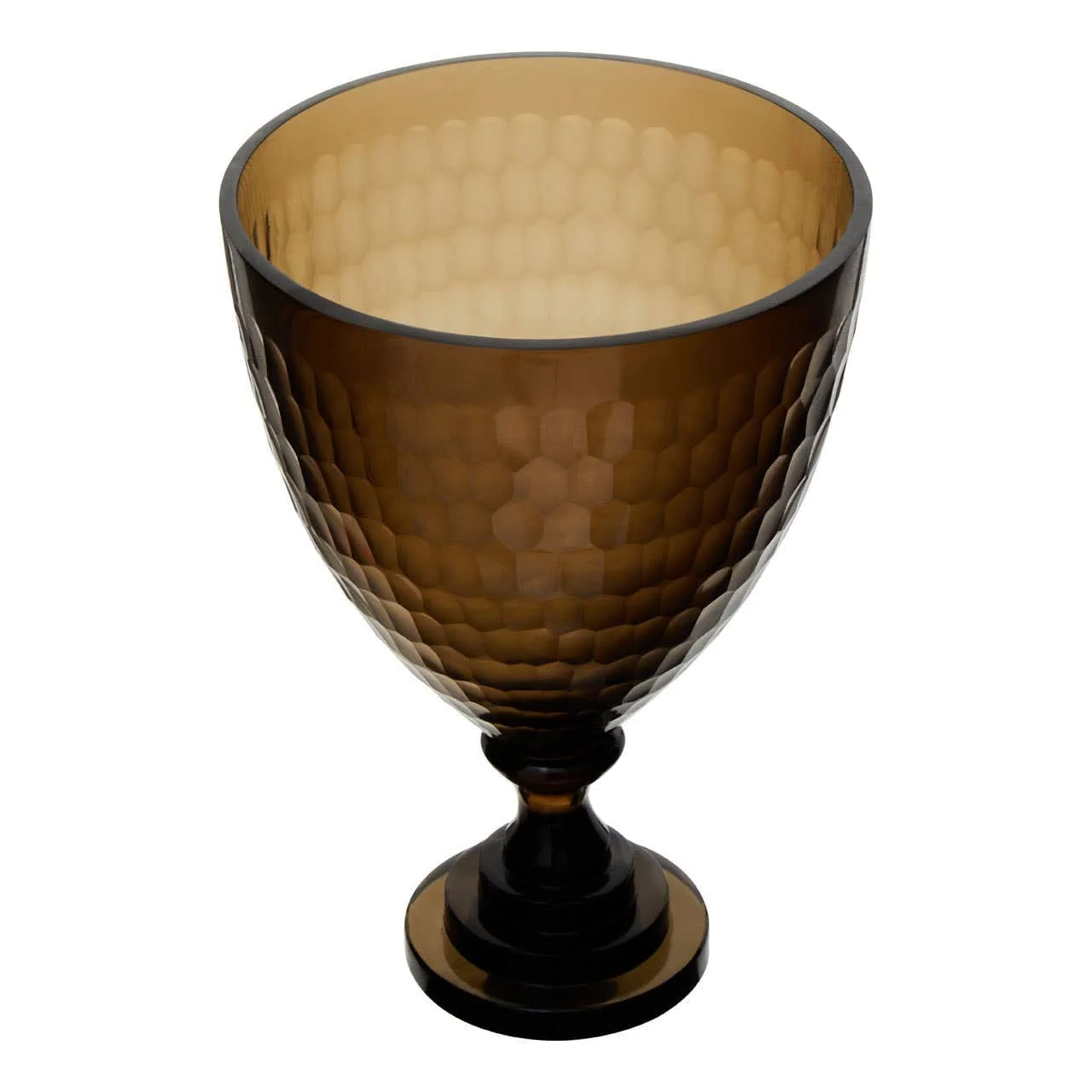 Cortina Small Honeycomb Glass Candle Holder - Image 3