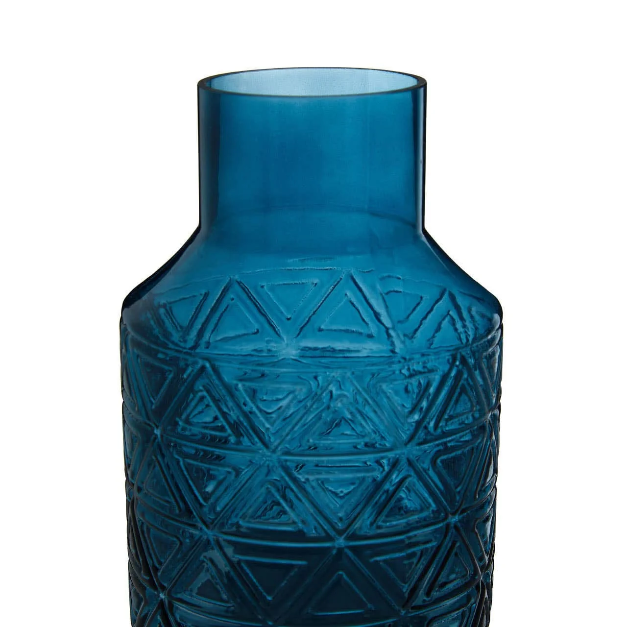 Dakota Blue Glass Vase - Image 3
