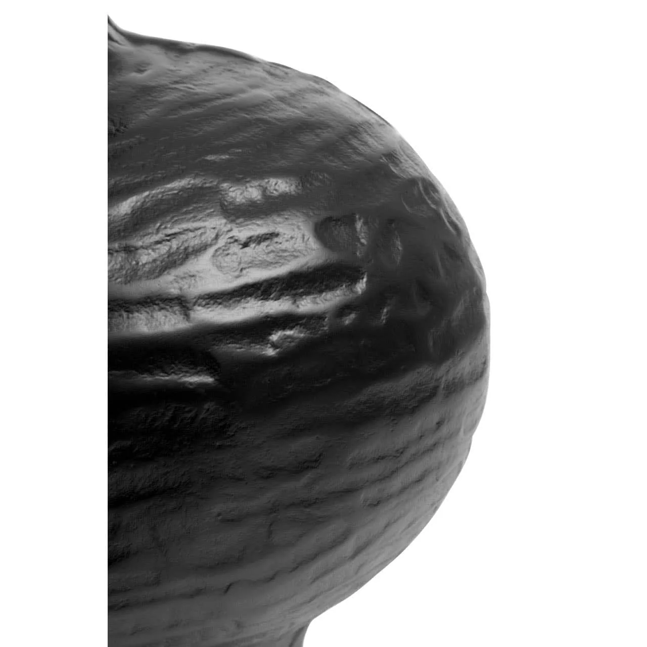 Deomali Large Abstract Black Finish Vase - Image 5