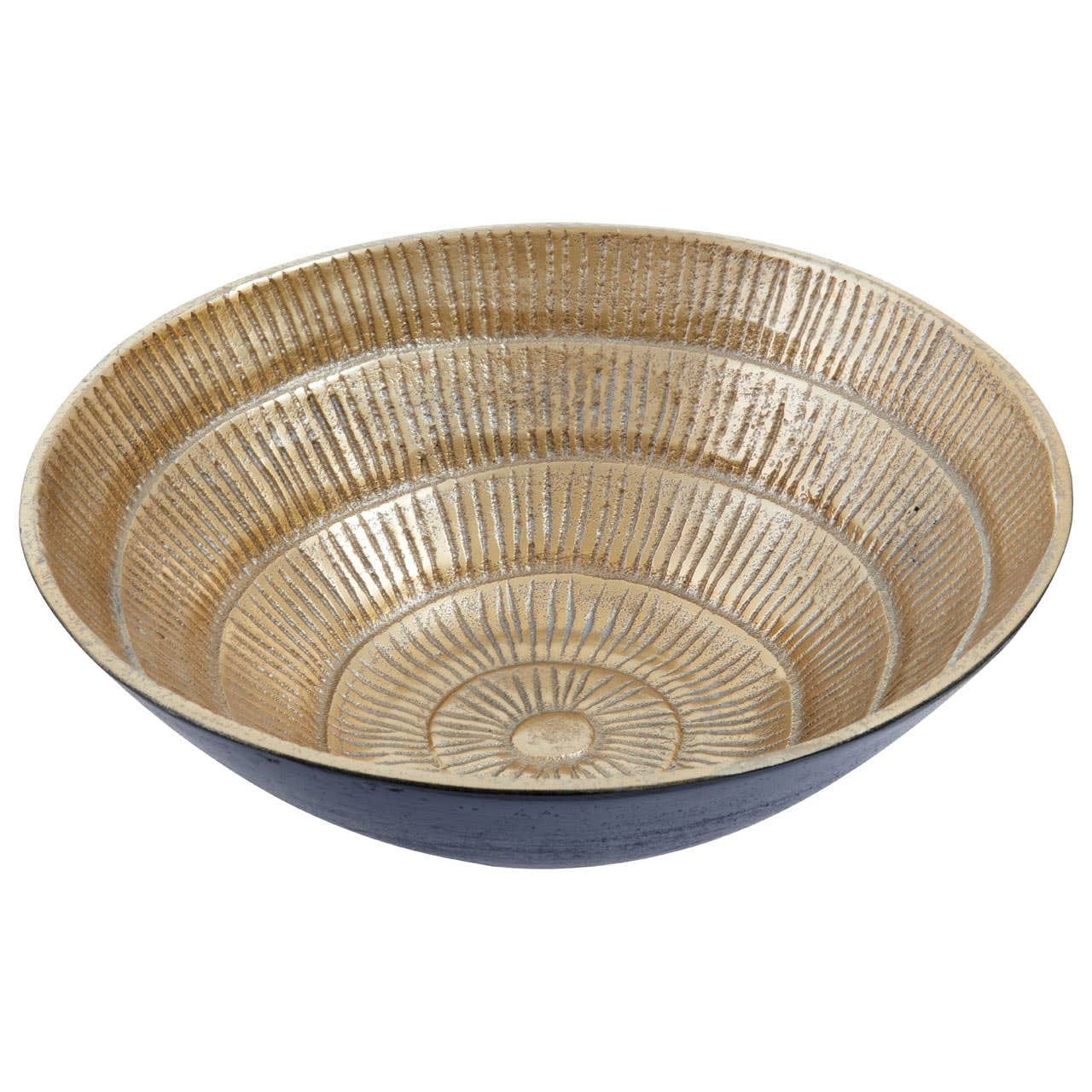 Deomali Small Black And Gold Finish Bowl - Image 2