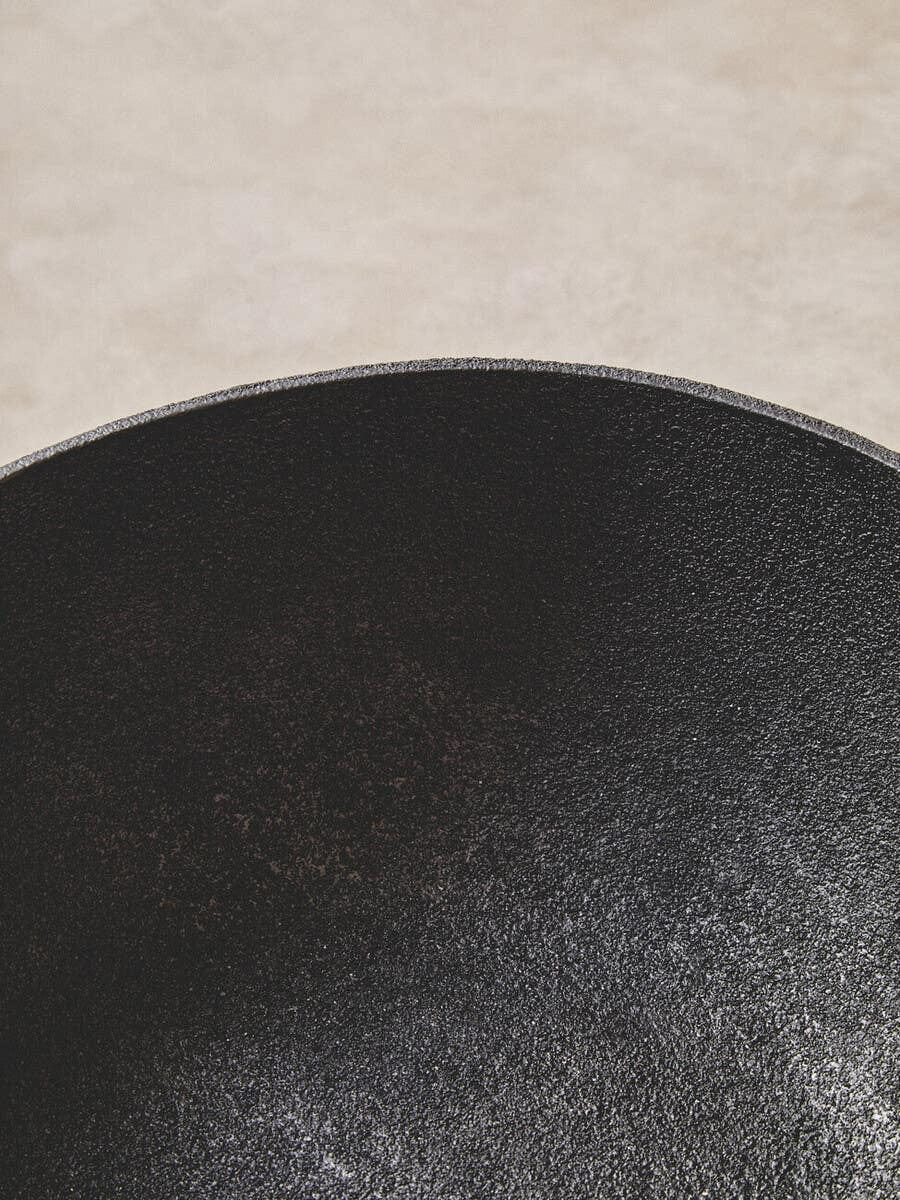 Deriva Large Textured Black Pedestal Bowl - Image 8