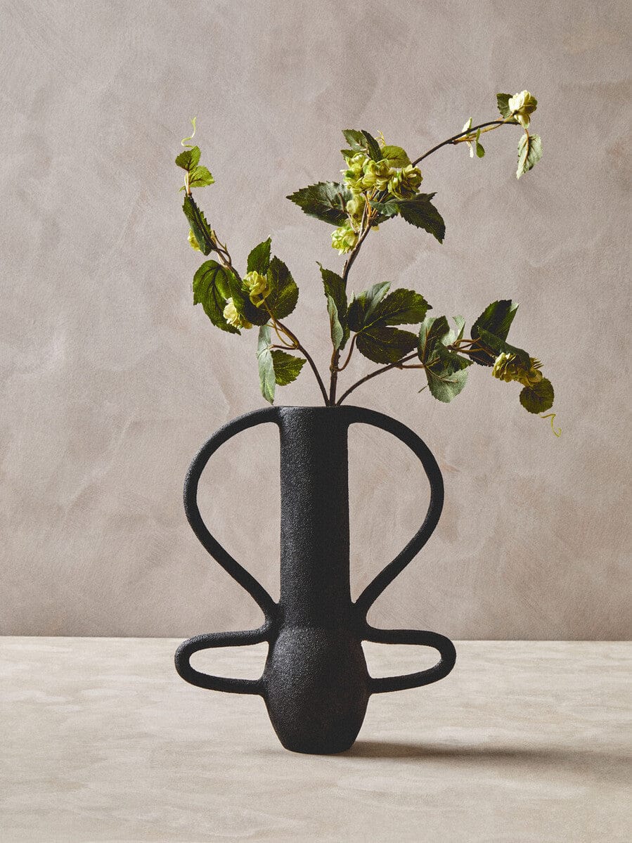 Deriva Large Textured Black Vase - Image 13