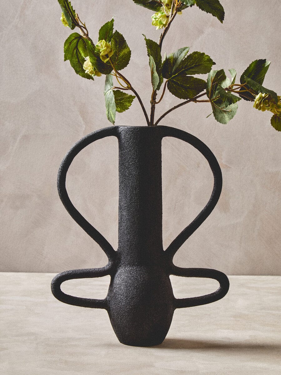 Deriva Large Textured Black Vase - Image 14