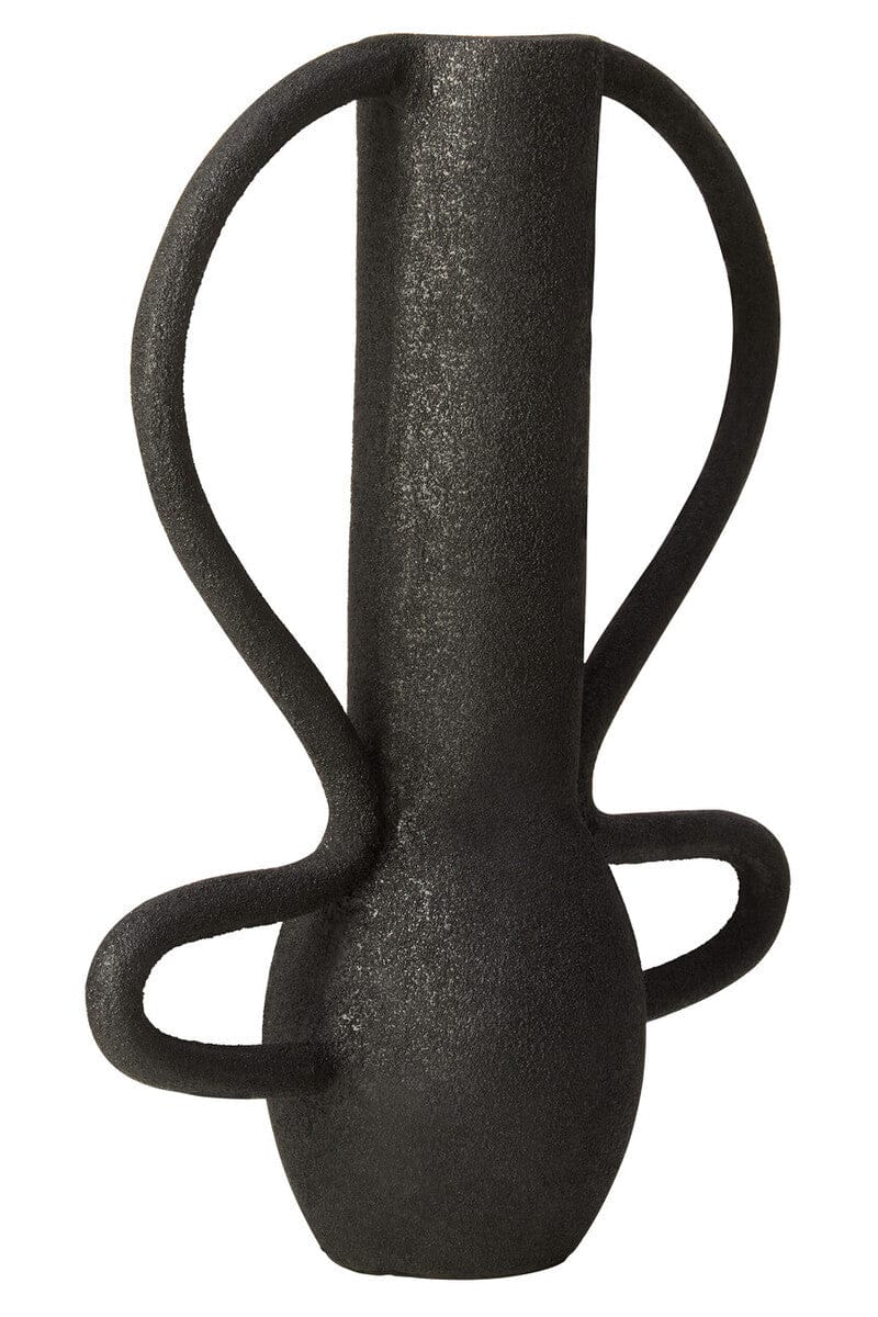Deriva Large Textured Black Vase - Image 2