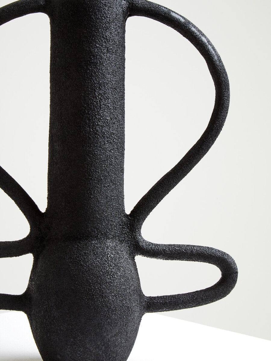 Deriva Large Textured Black Vase - Image 9