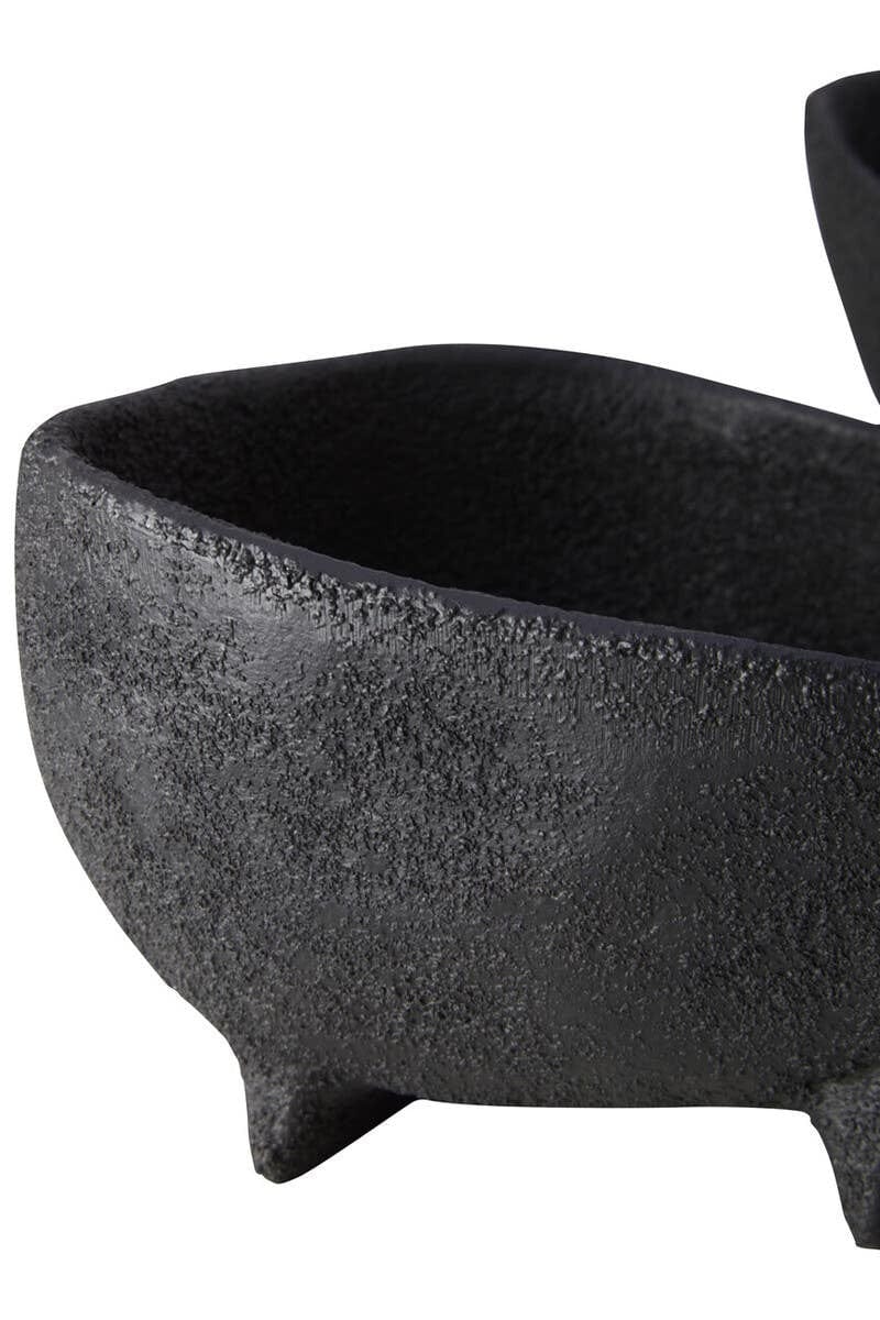 Deriva Set of Two Textured Black Bowls - Image 8