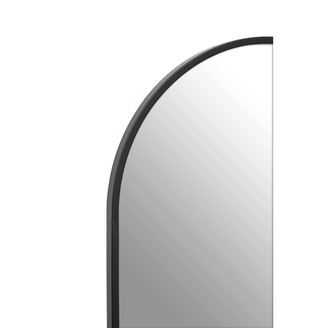 Descartes Black Frame Wall Mirror - Image 3