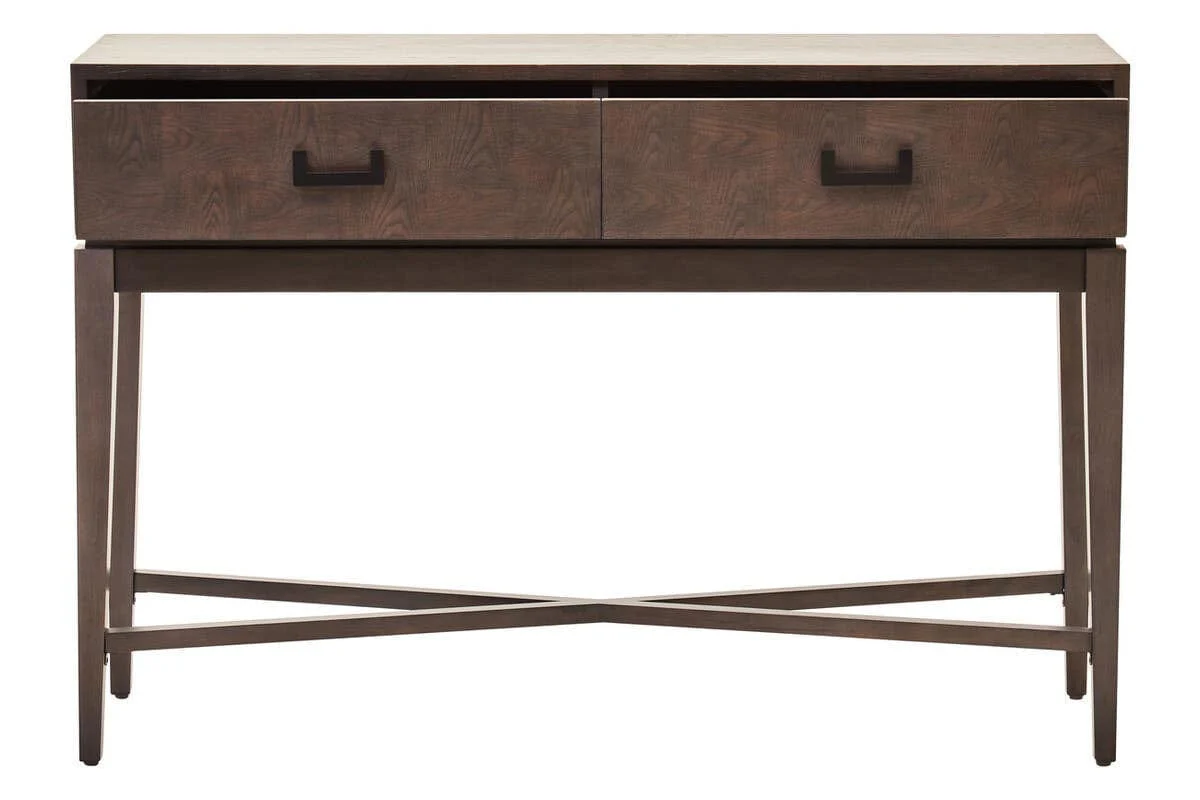 Dimaro Antique Grey Two Drawer Console Table - Image 3