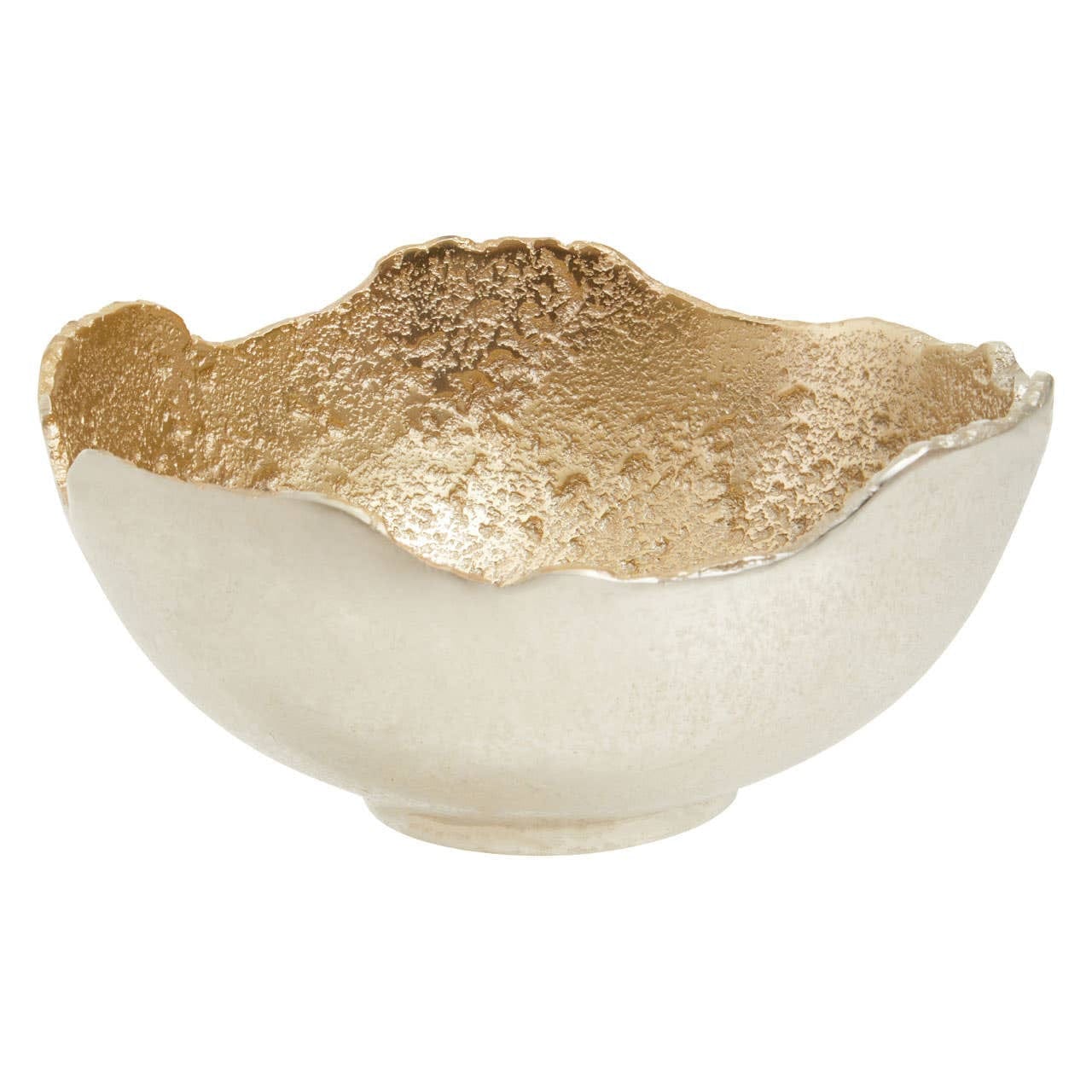 Dion Small Nickel and Gold Finish Bowl - Image 2