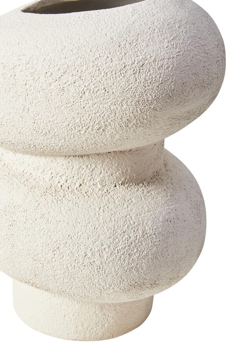 Dunas Small Textured White Bubble Vase - Image 6