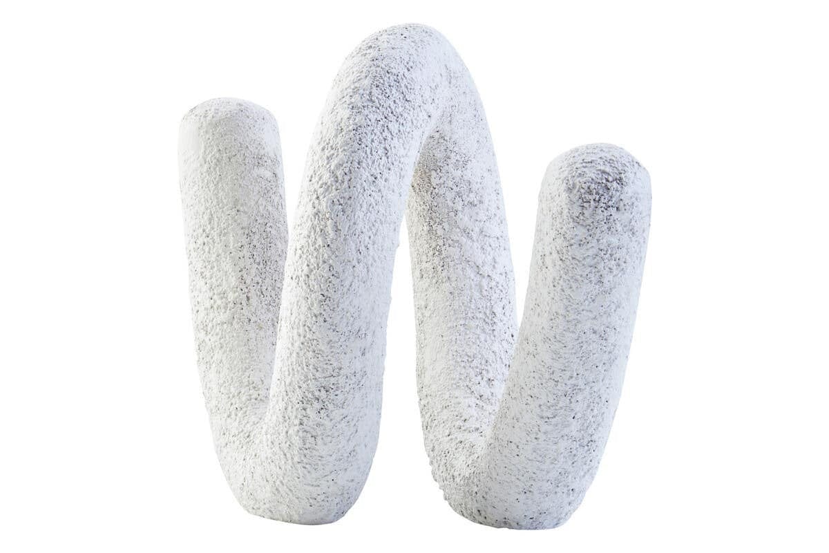 Dunas Small Textured White Loop Sculpture - Image 3
