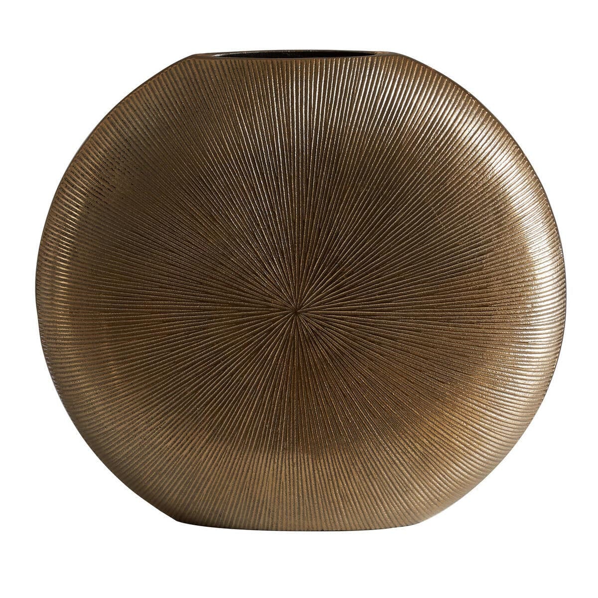 Estrella Large Gold Finish Round Vase - Image 2