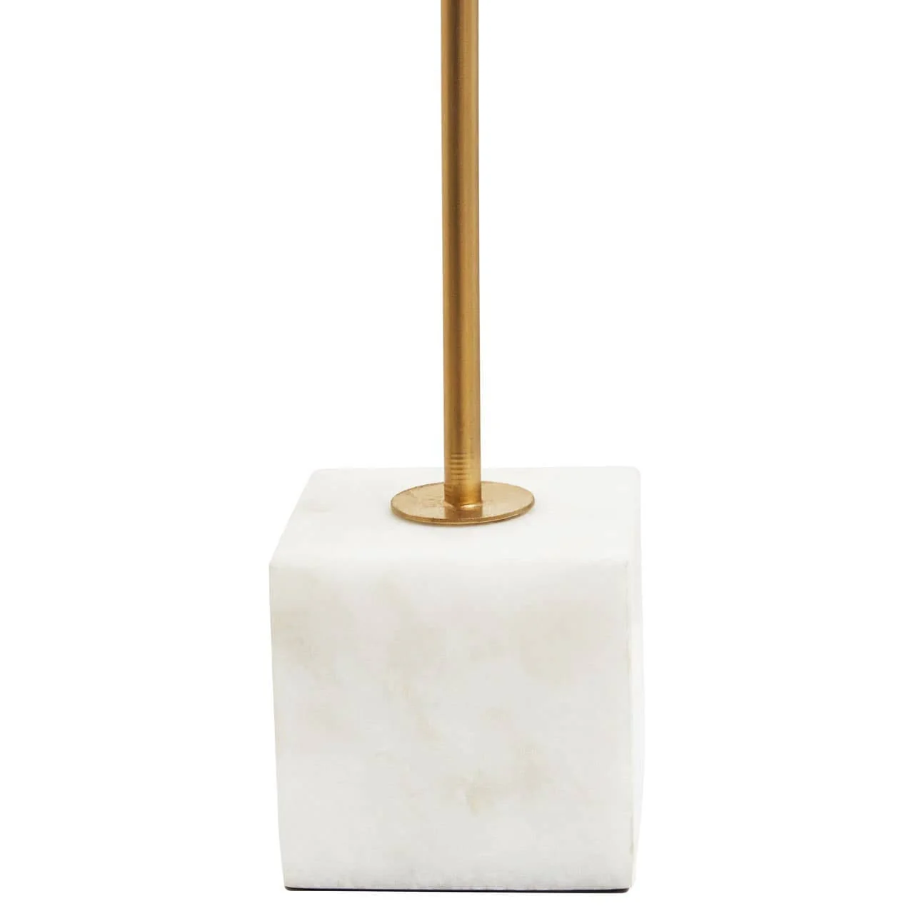 Evra Gold Dandelion Sculpture On White Marble Base - Image 9