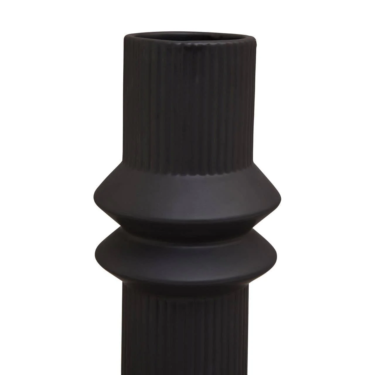Fabia Black Ceramic Vase - Image 3