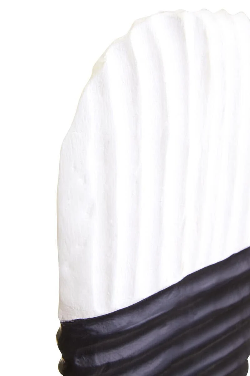 Fidel Black and White Mango Wood Oblong Sculpture - Image 19