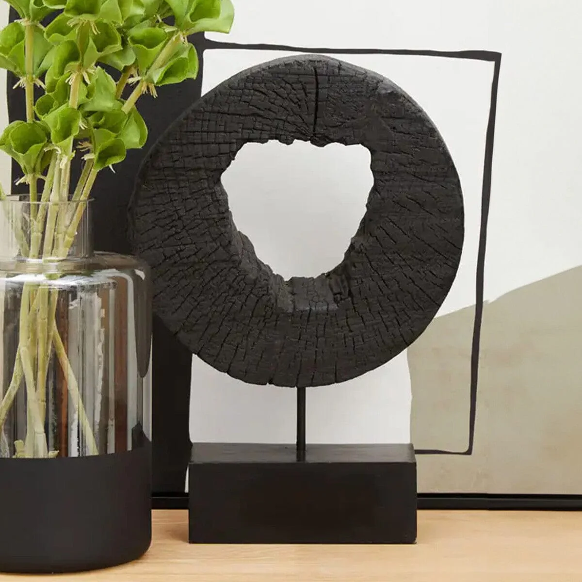 Fidel Small Rustic Mango Wood Sculpture On Stand - Image 13