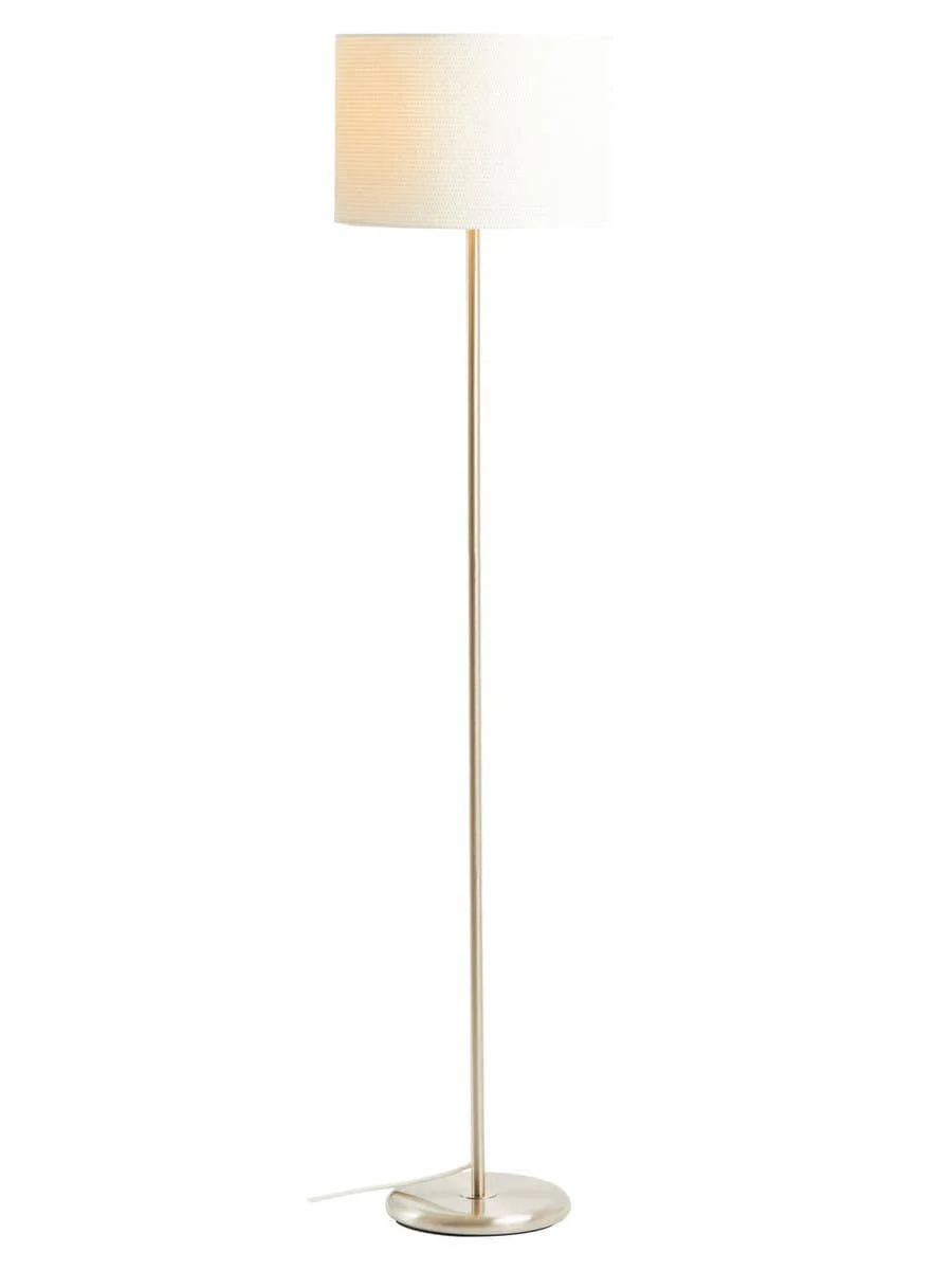 Forma Cream Waffle Effect Shade Floor Lamp - Image 2