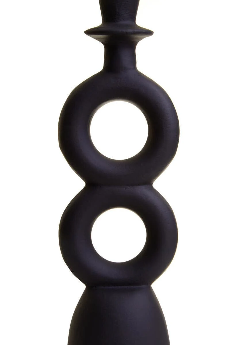 Hapax Large Black Candle Holder - Image 4