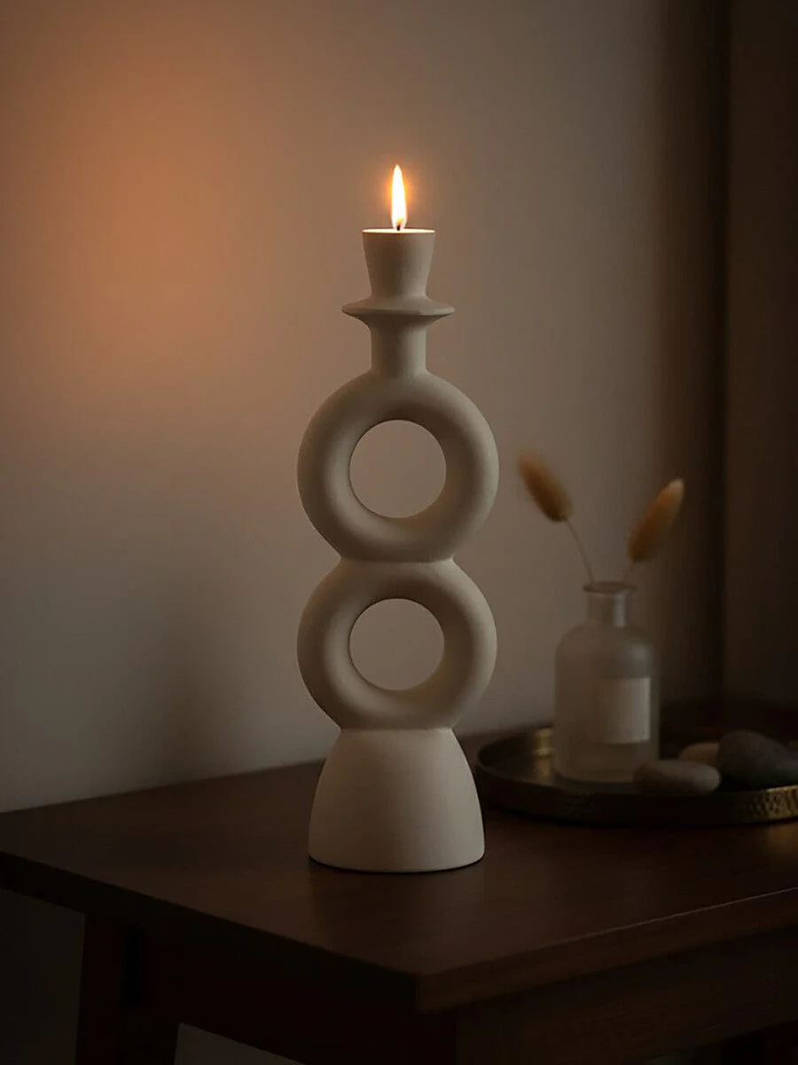 Hapax Large Cream Candle Holder - Image 16