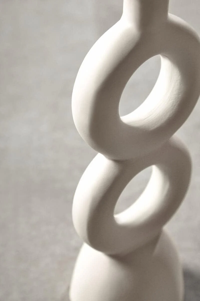 Hapax Large Cream Candle Holder - Image 8