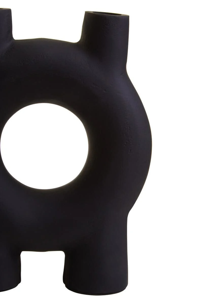 Hapax Small Black Candle Holder - Image 4