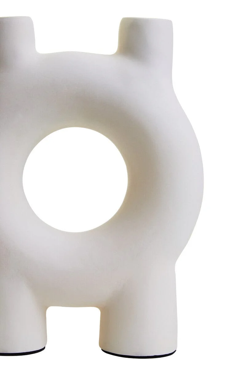 Hapax Small Cream Candle Holder - Image 3