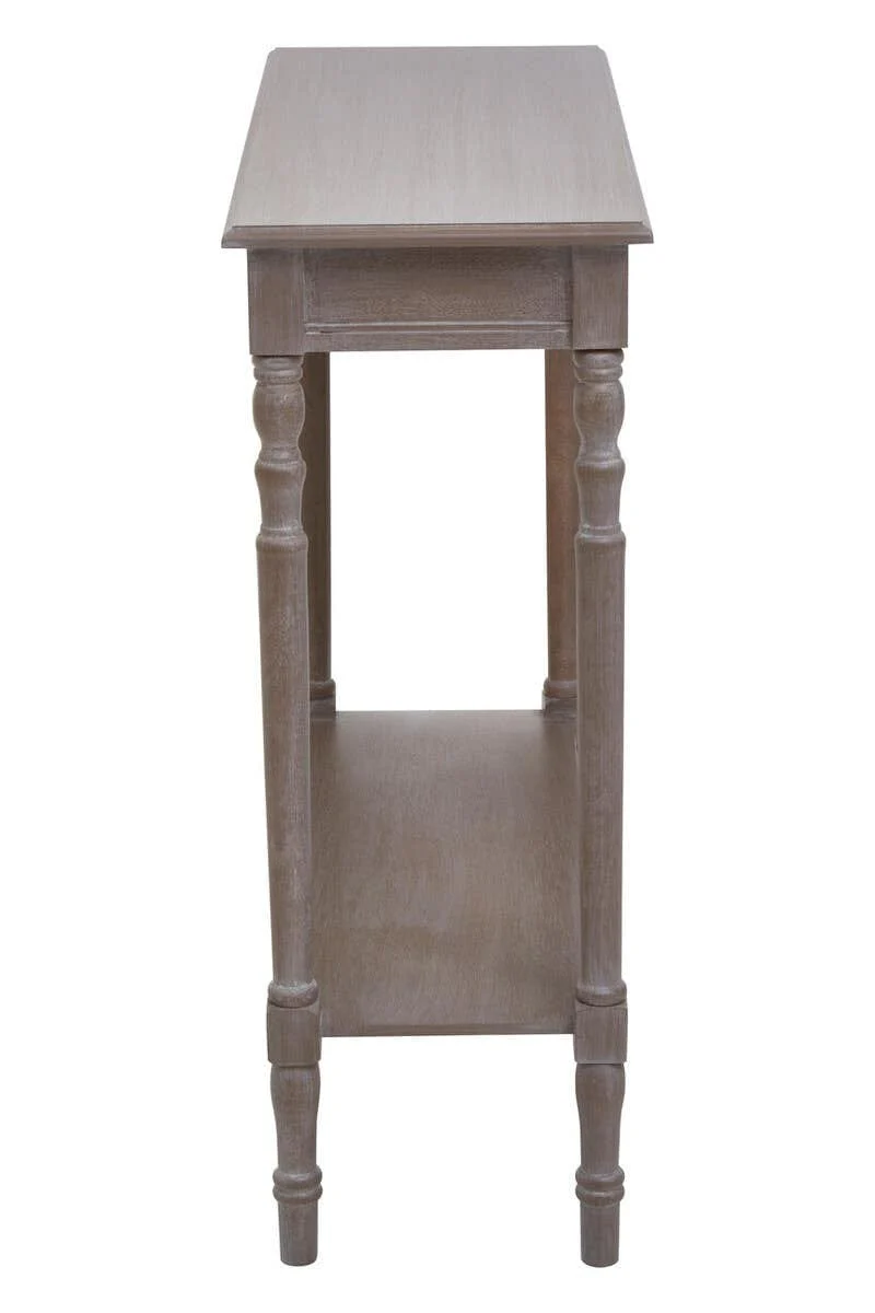 Heritage Natural Pine Wood Console Table - Image 3
