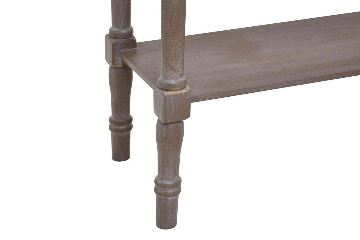 Heritage Natural Pine Wood Console Table - Image 5