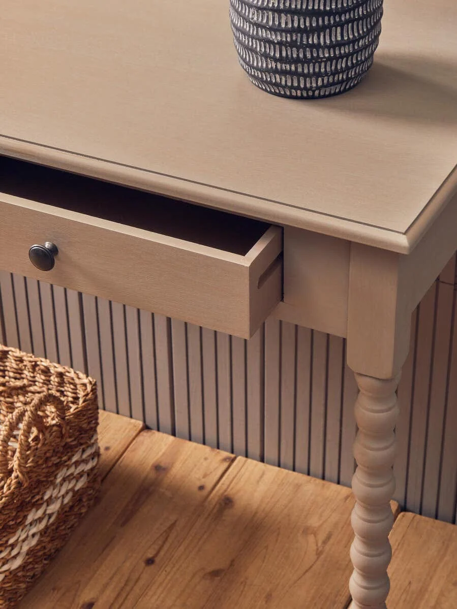 Heritage Two Drawer Desk with Natural Wash - Image 14