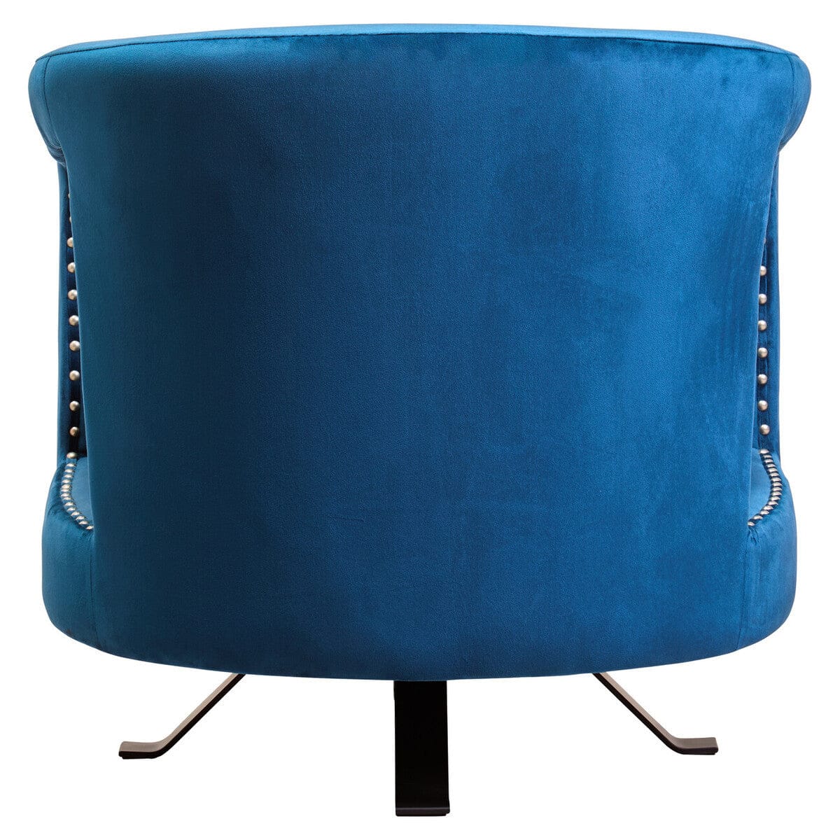 Hestia Blue Velvet Swivel Chair - Image 9