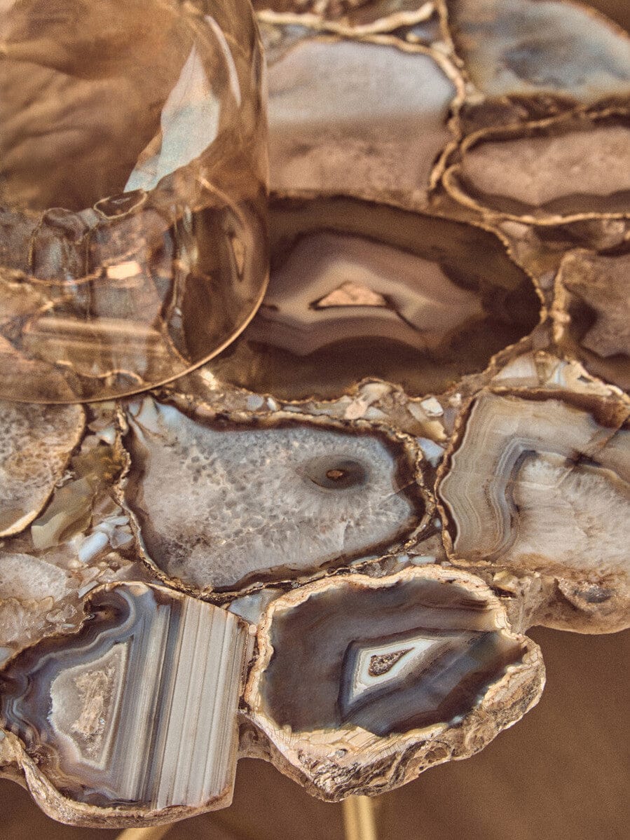 Jaipur Side Table with Agate Top - Image 10