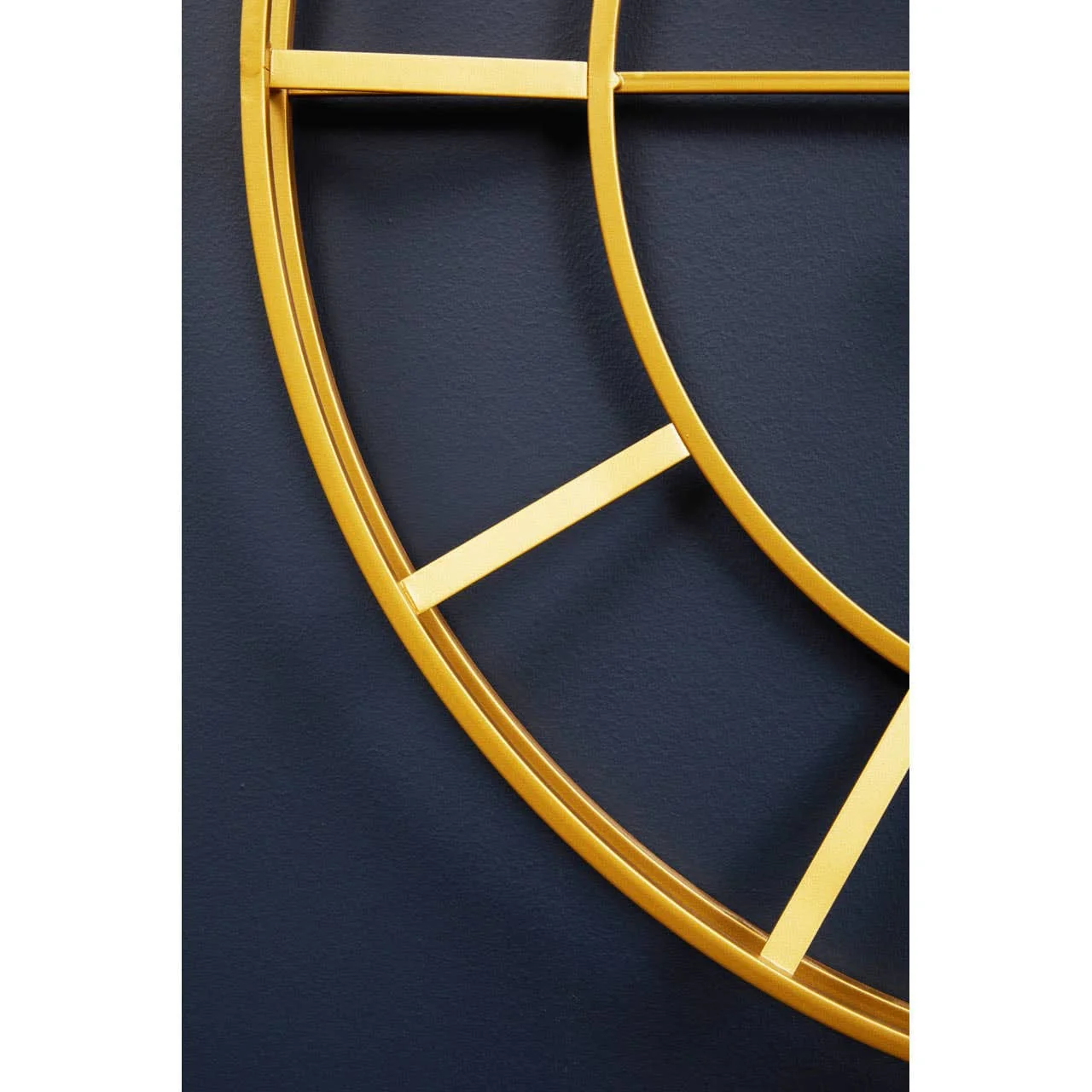 Kent 60cm Dia Large Gold Finish Metal Wall Clock - Image 6