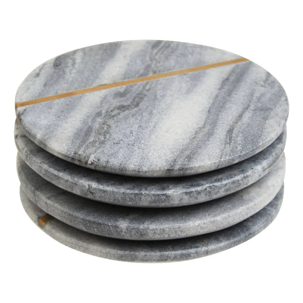Kira Set of Four Grey Marble Coasters - Image 5
