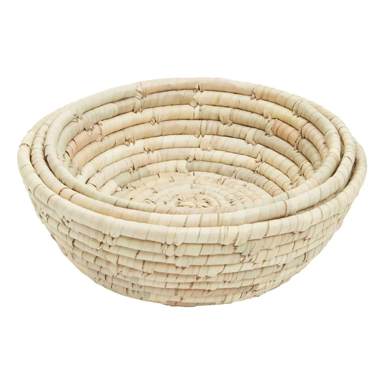 Lidi Set Of Three Palm Leaf Baskets - Image 2