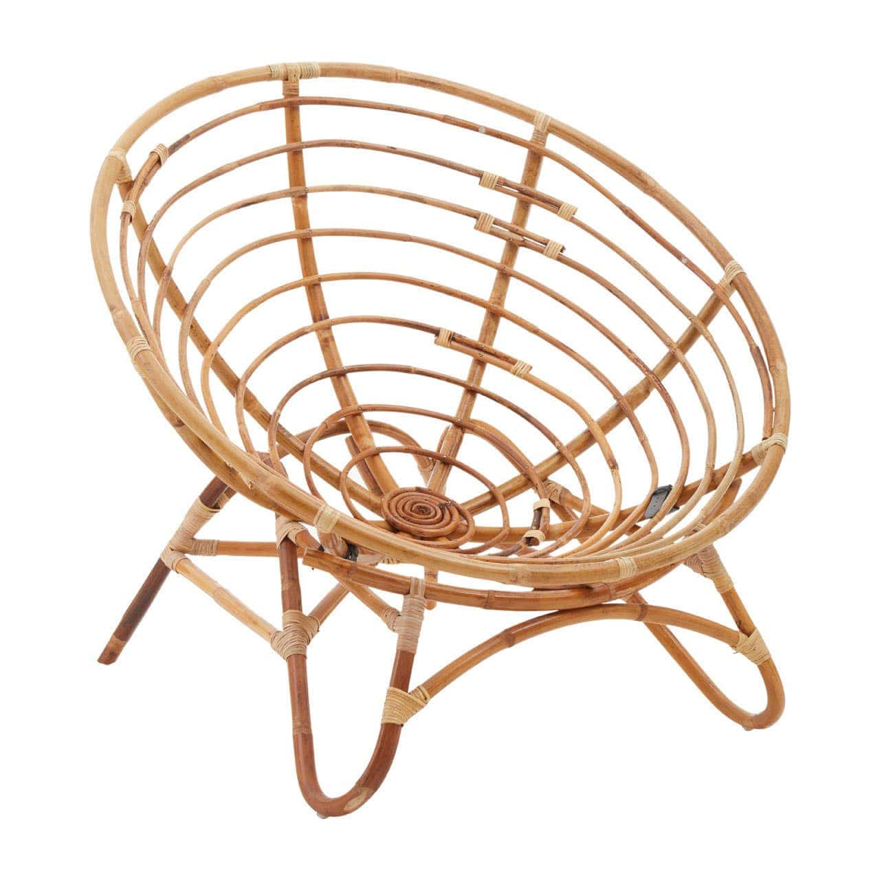 Manado Papasan Natural Rattan Chair - Image 2