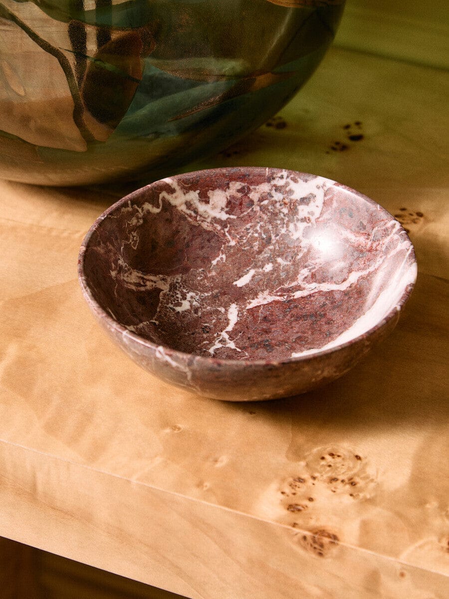 Marmore Red and White Marble Bowl - Image 6