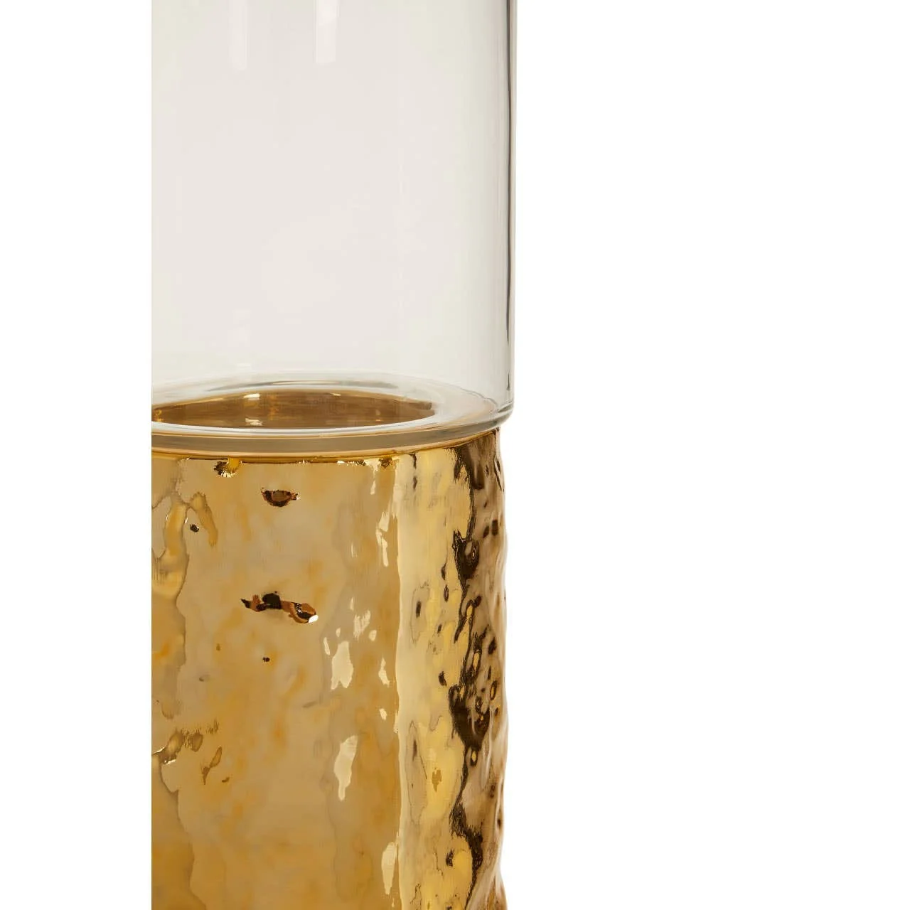 Martele Small Pillar Gold Candle Holder - Image 3