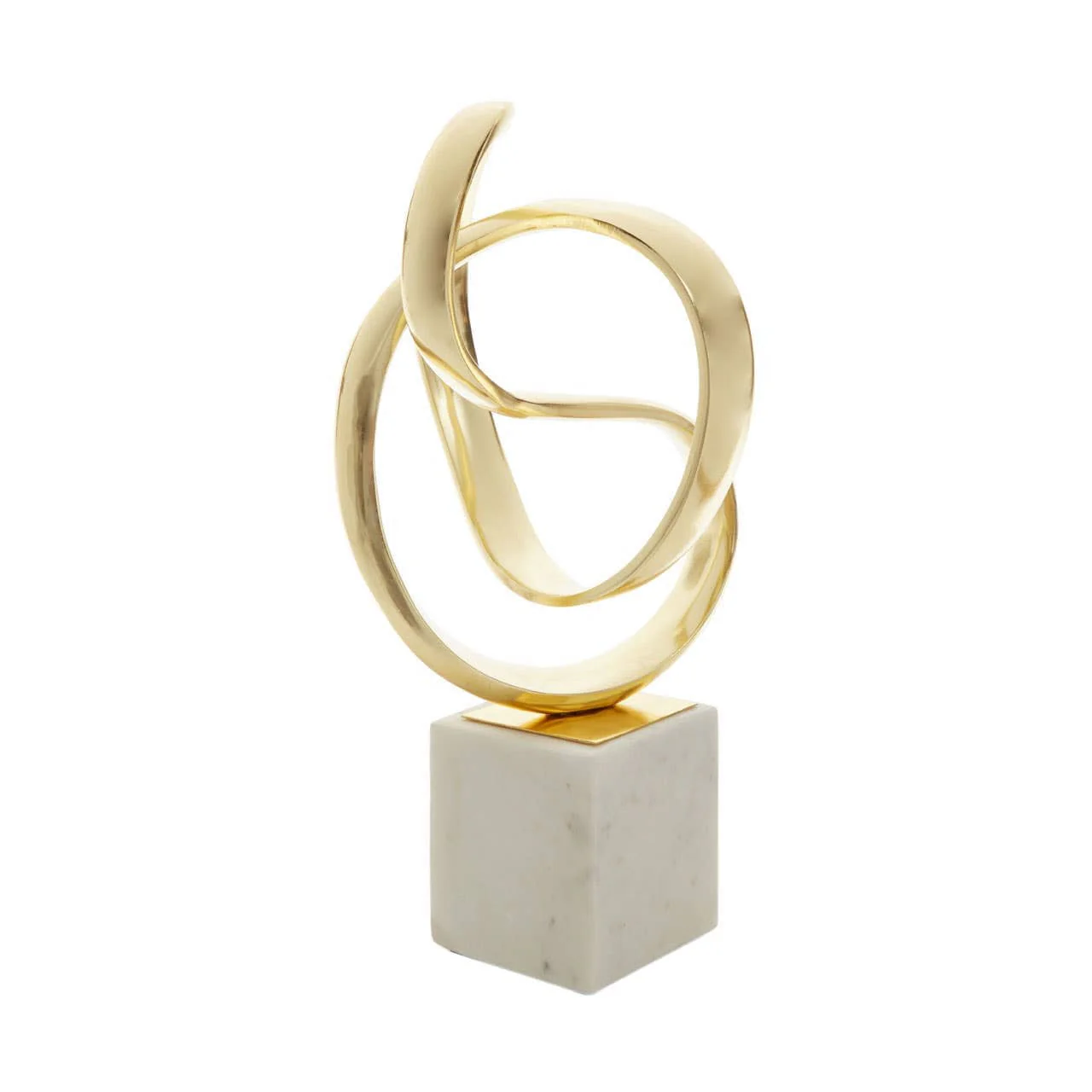 Mirano Gold Finish Knot Sculpture - Image 2