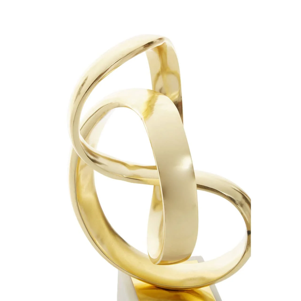Mirano Gold Finish Knot Sculpture - Image 5