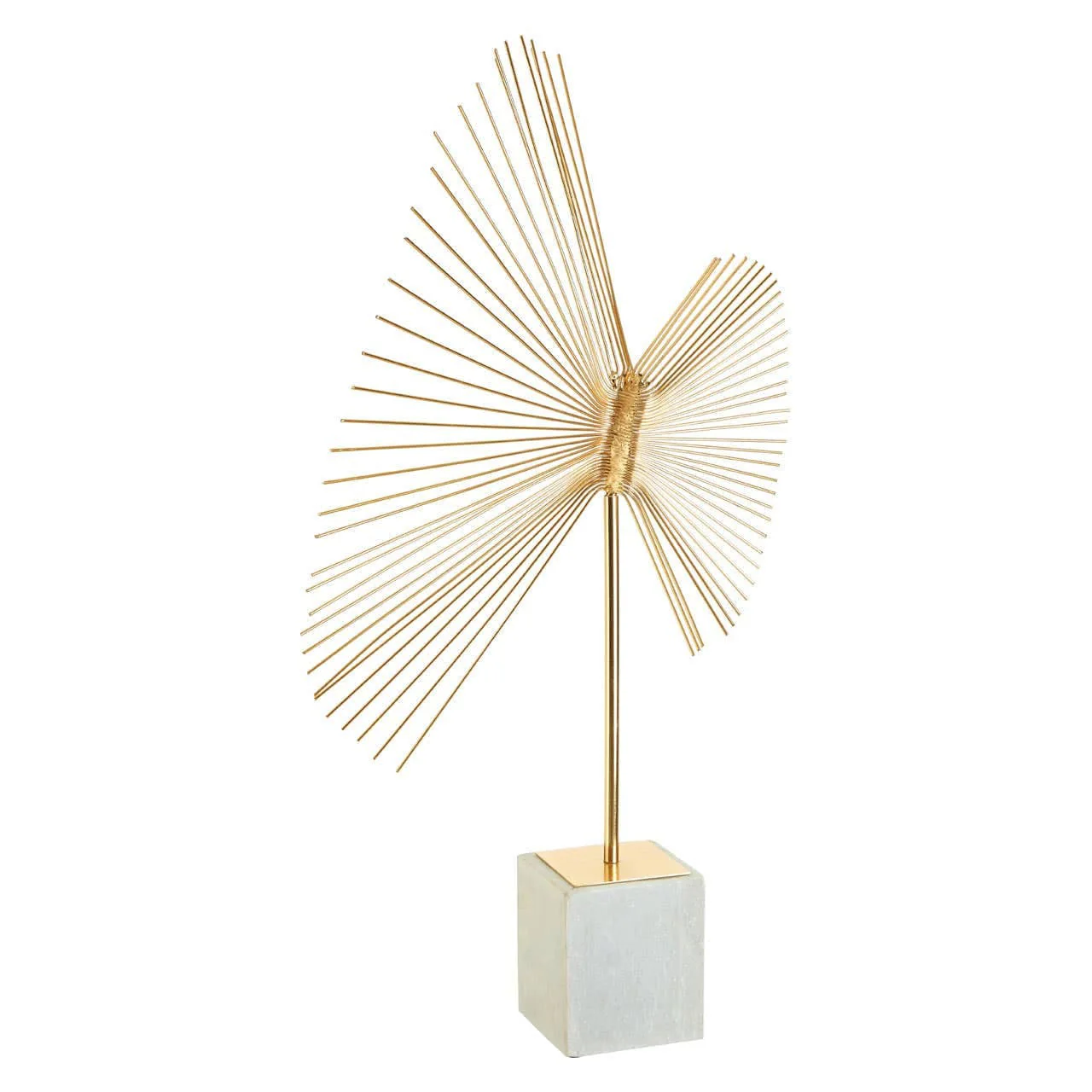 Mirano Gold Finish Spiral Sculpture - Image 2