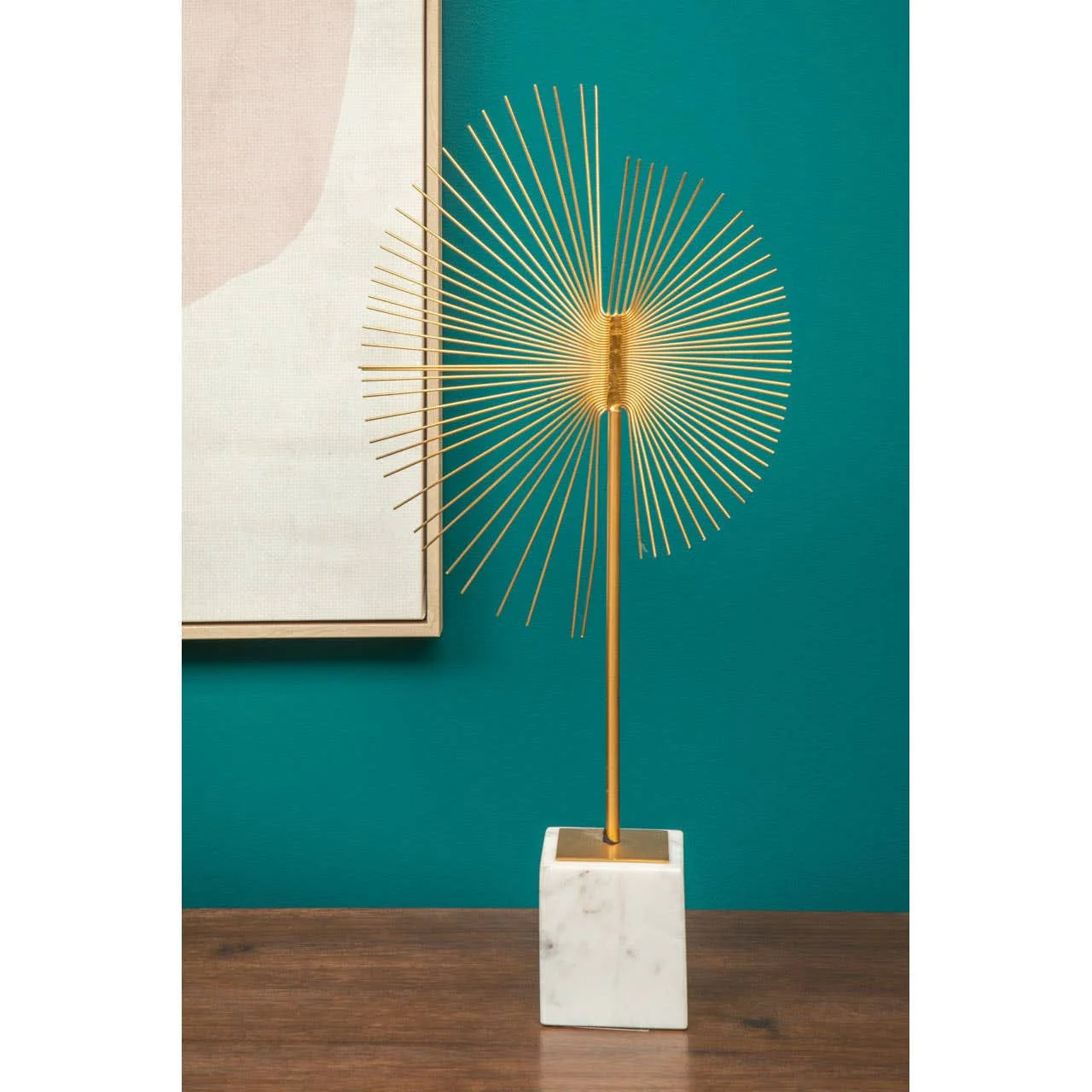 Mirano Gold Finish Spiral Sculpture - Image 6